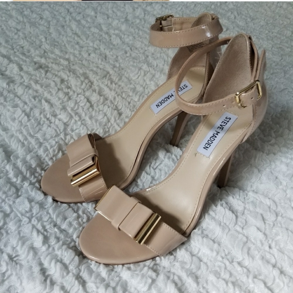 Steve Madden React nude stiletto sandals